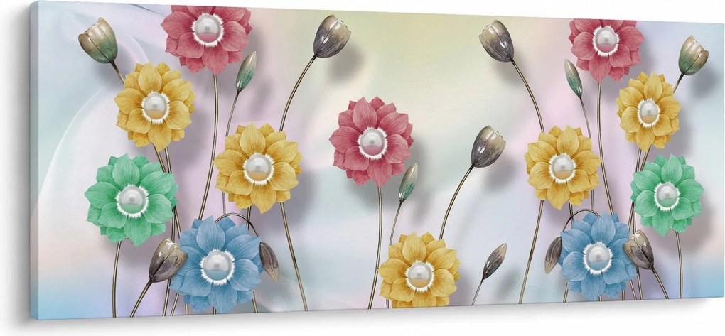 Tablou - Lunca colorată (120x50 cm)