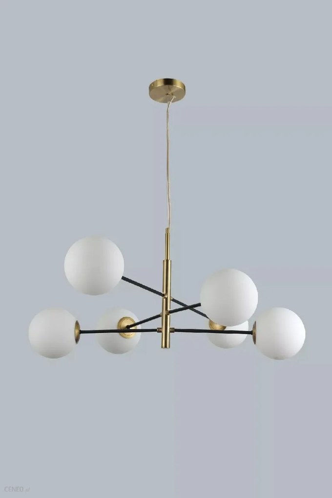 Lustra suspendata design modern OVIEDO 6 GO/BK