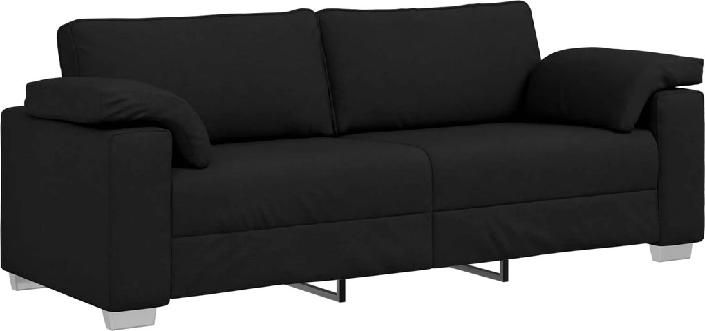 vidaXL Canapea Negru 220 x 80 x 82 cm țesătură