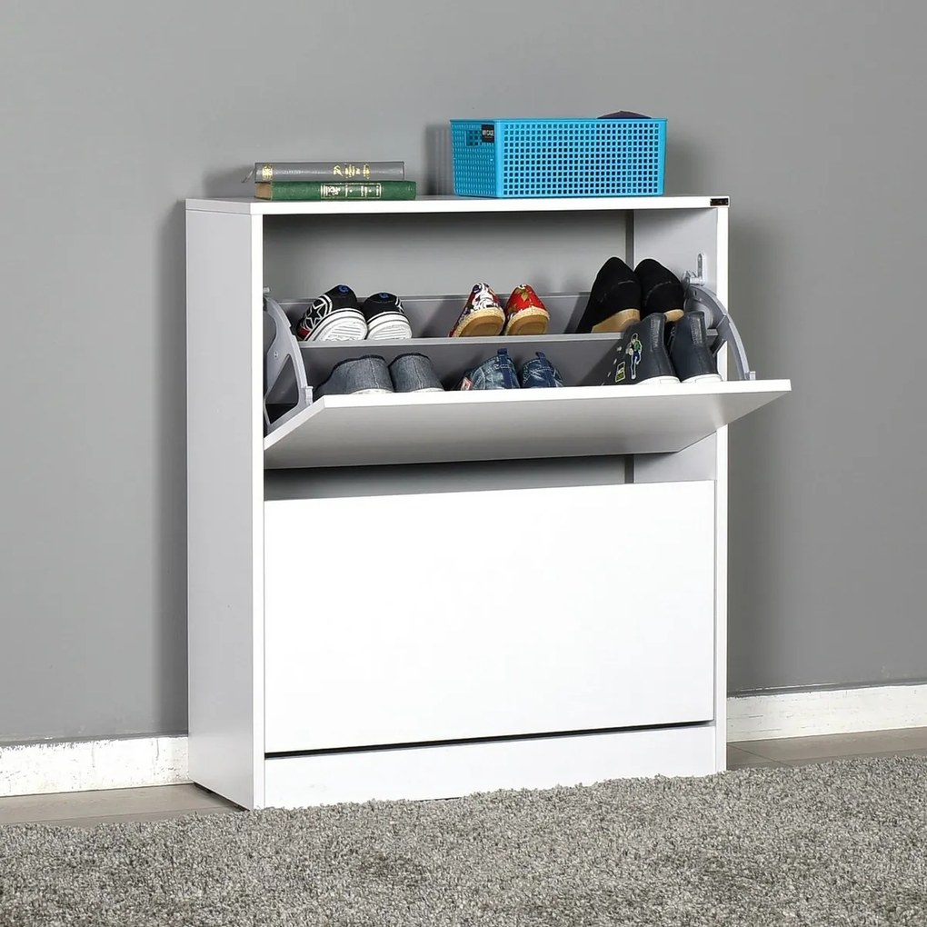 Dulap pentru pantofi Sven White I, M
