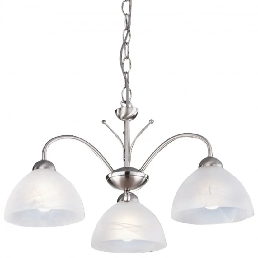 Lustra suspendata stil clasic Milanese 3L argintiu 1133-3SS SRT
