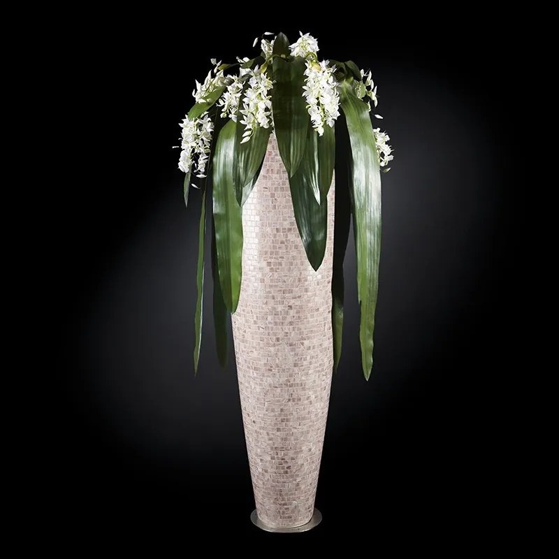 Aranjament floral mare ROMA MOSAICO BISAZZA, roz 205cm