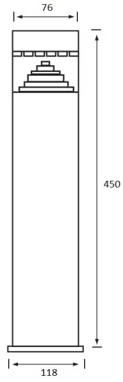 LED Lampă exterior SALIX 1xLED/6W/230V IP44