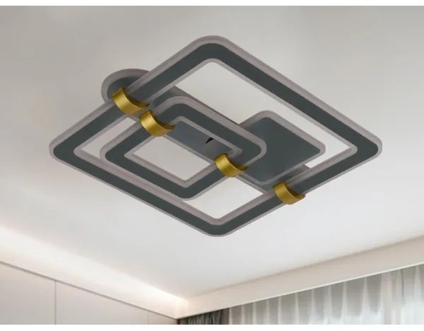 Plafonieră LED dimabilă, 140 W, 230 V, 3000–6500 K, cu telecomandă