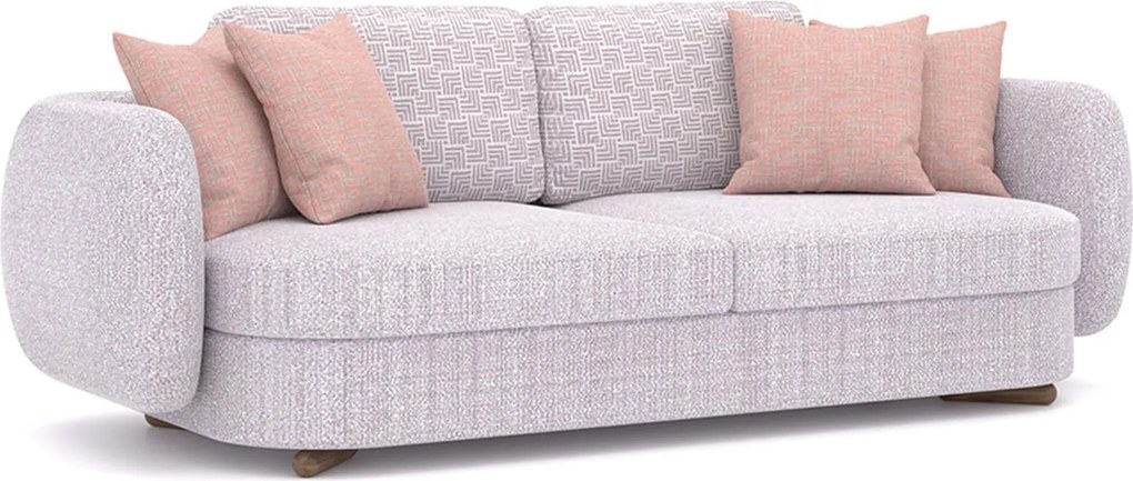 Canapea lemn masiv Calynda, 245 × 73 × 100 cm