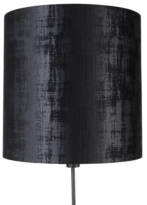 Lampă de podea cu abajur negru 40 cm reglabil - Parte