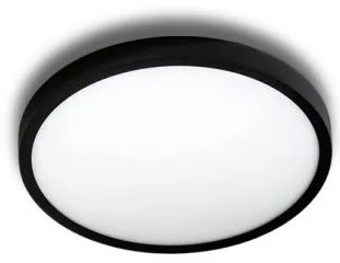 Mini Plafoniera LED design slim MALTA R 23 4000K neagra