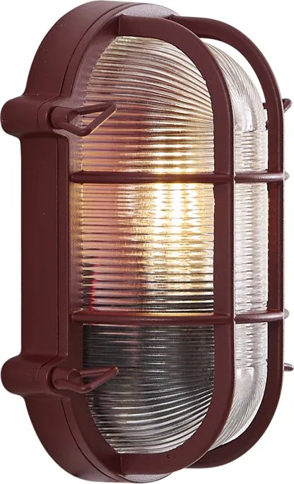Lampă de perete pentru exterior roșu închis IP44 - Noutica