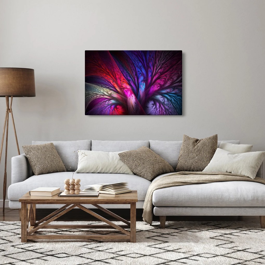 Tabloul abstract cu copacul (90x60 cm)