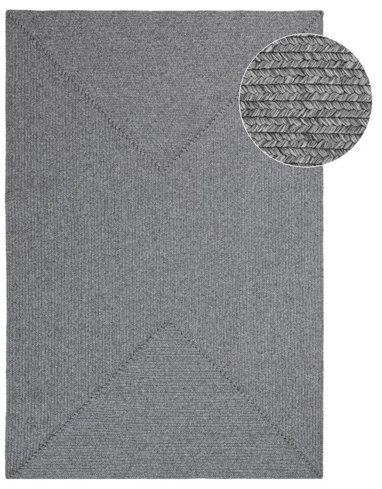 Covor gri de exterior 170x120 cm - NORTHRUGS