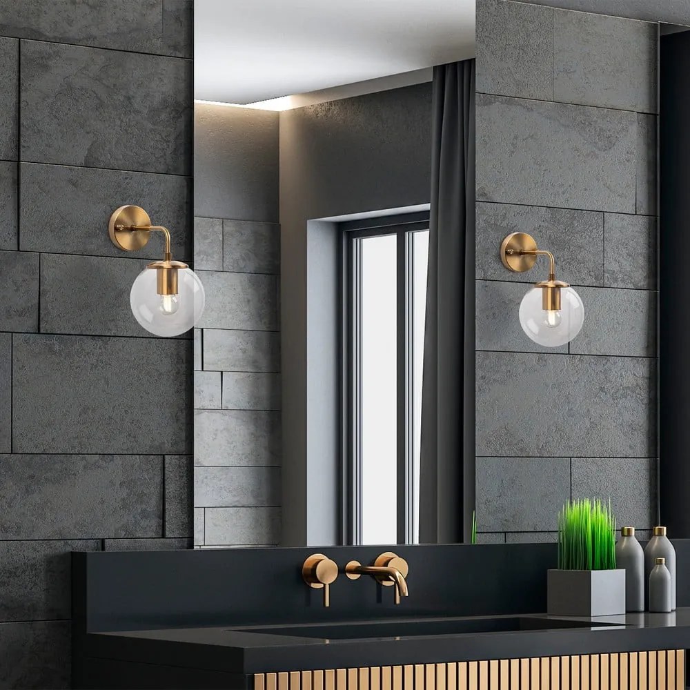 Aplică de perete alămie ø 15 cm Viran – Opviq lights