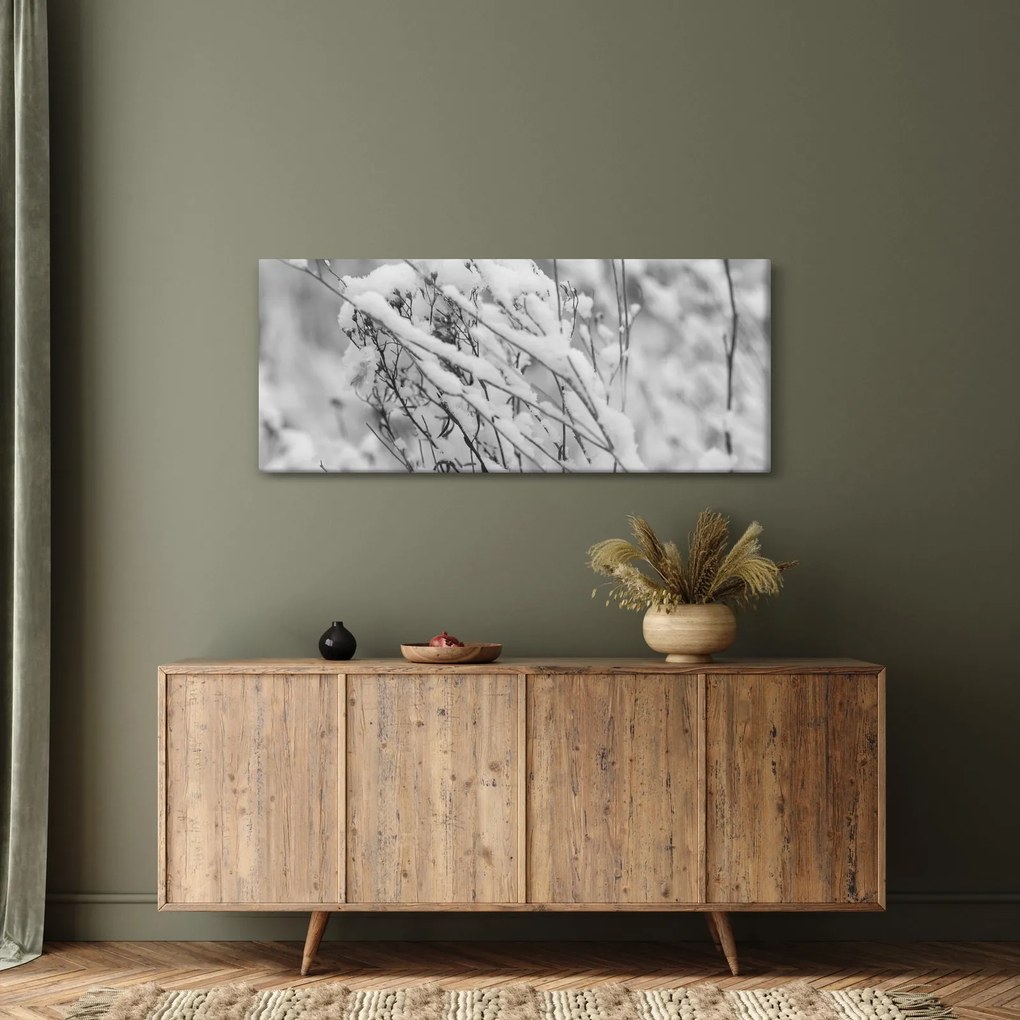 Tablou - Ramuri înzăpezite (120x50 cm)