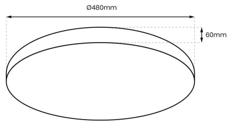 Plafonier LED dimabil ALLISTER 50W 230V 3000-6000K cu telecomandă