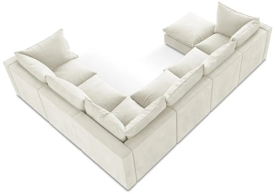 Colțar bej (cu colț pe partea dreaptă/în formă de "U") Manao – Makamii