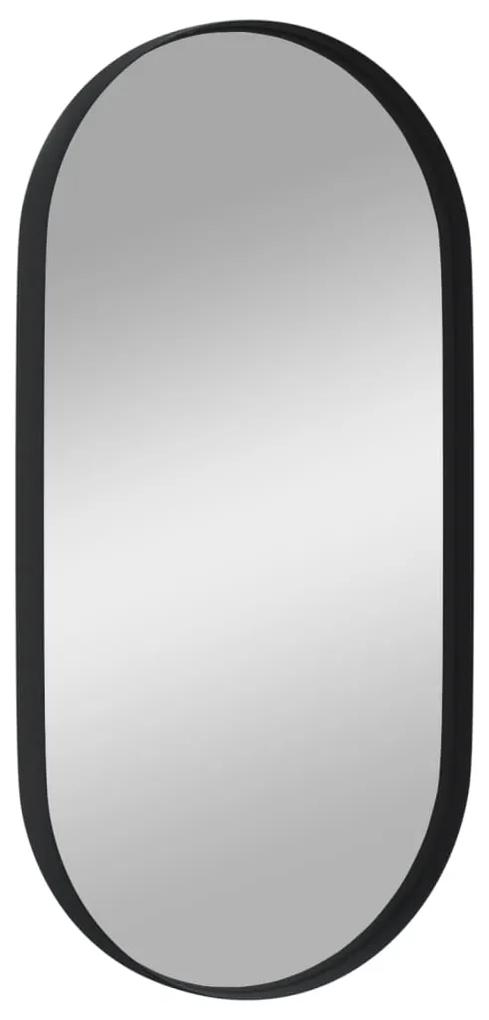 Oglinda de perete, negru, 20x40 cm, ovala 1, Negru, 20 x 40 cm