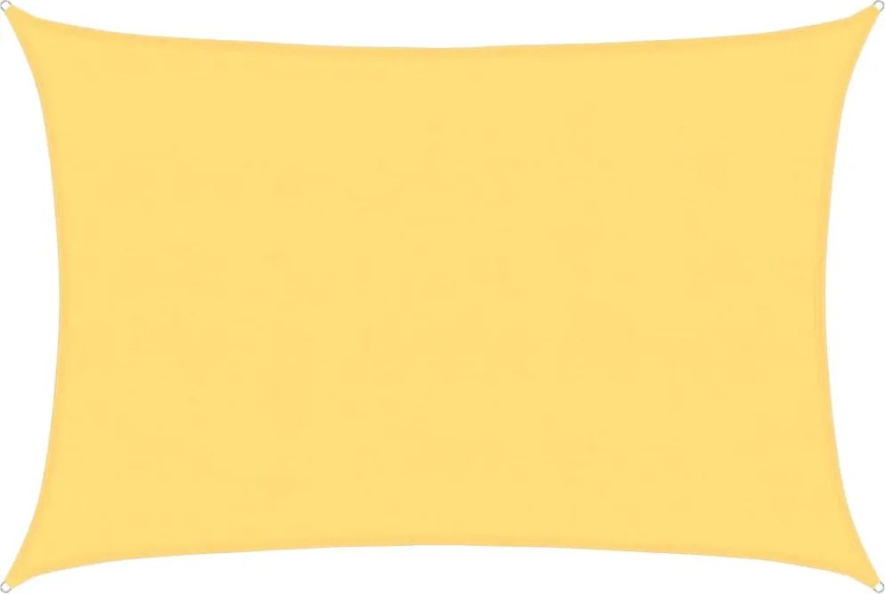 vidaXL Pânză parasolar, bej, 5 x 7 m, HDPE, 160 g/m²