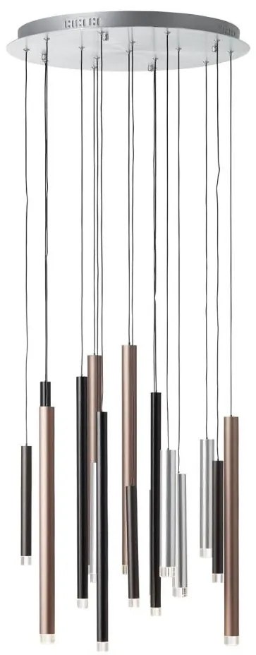 Brilliant - Lustră suspendată LED dimabilă pe cablu CEMBALO LED/70W/230V crom/negru/maro