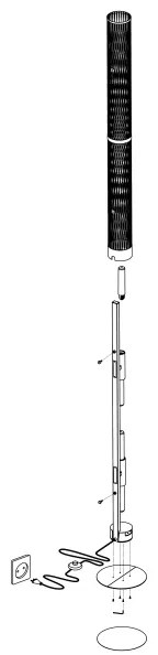 Lampadar REDCLIFFE 4xE27/40W/230V Eglo 43537