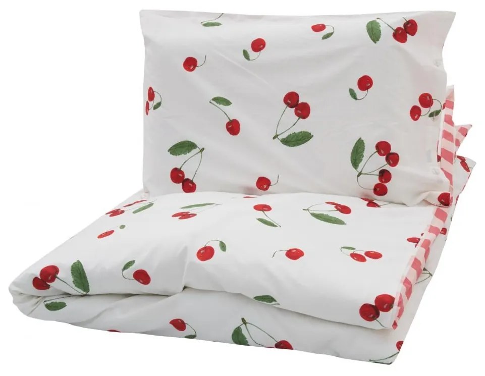 SET DE PAT SINGLE BUMBAC CHERRY