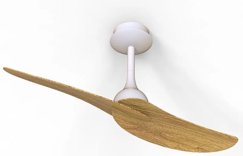 Ventilator cu 2 palete si telecomanda IPANEMA II alb/ aspect lemn MA-9039