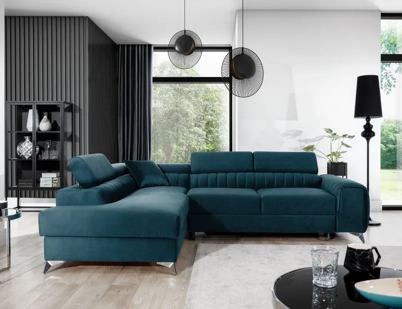 Coltar Living LAURENCE Turcoaz Solar 77 Stanga