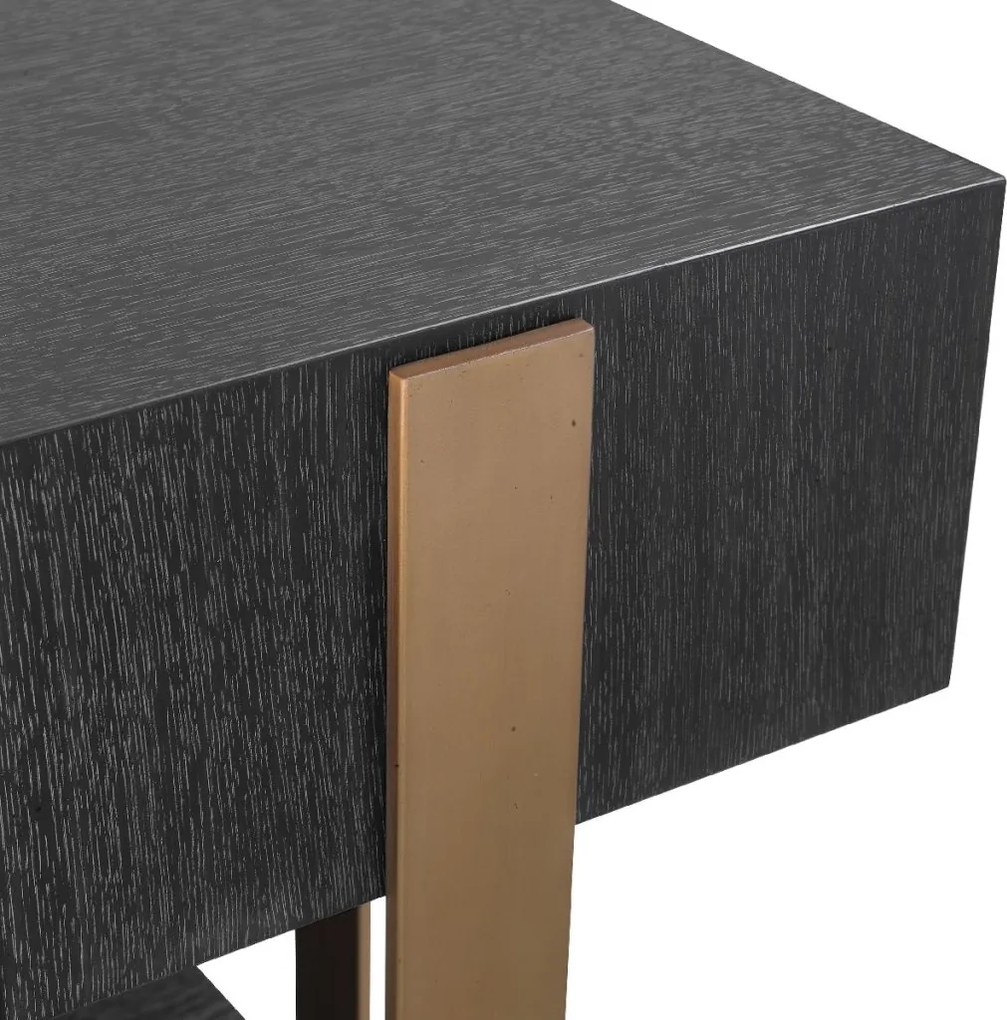 Consola design elegant LUX Nerone, gri carbune