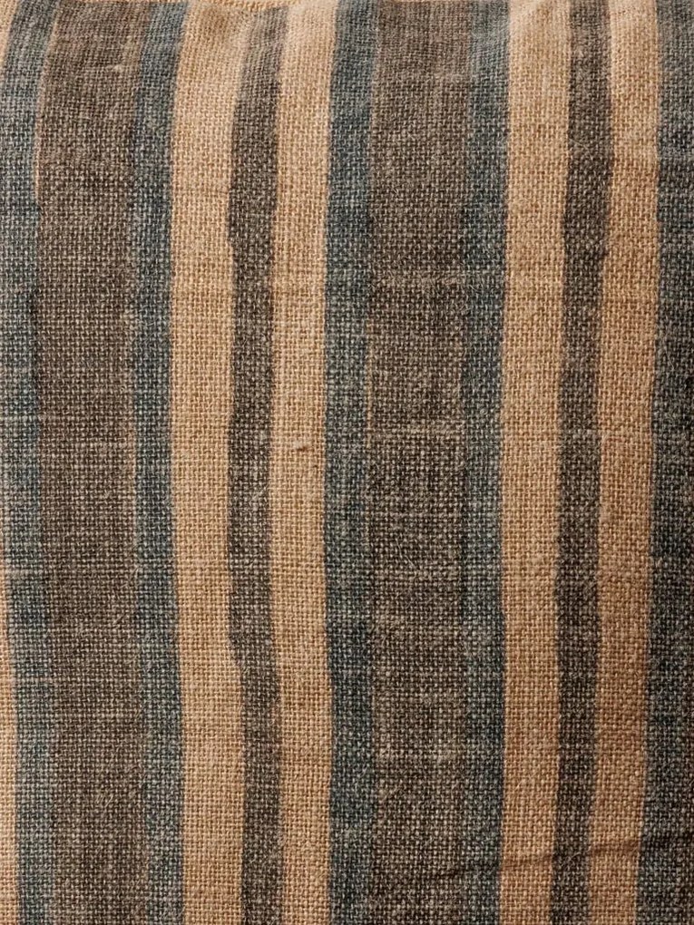 Perna decorativa, din iuta naturala, Stripes 50x50cm