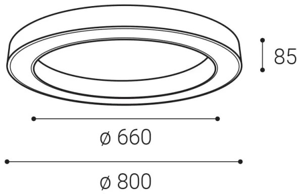 Plafonieră LED dimabilă SATURN LED/60W/230V 3000K/4000K alb LED2