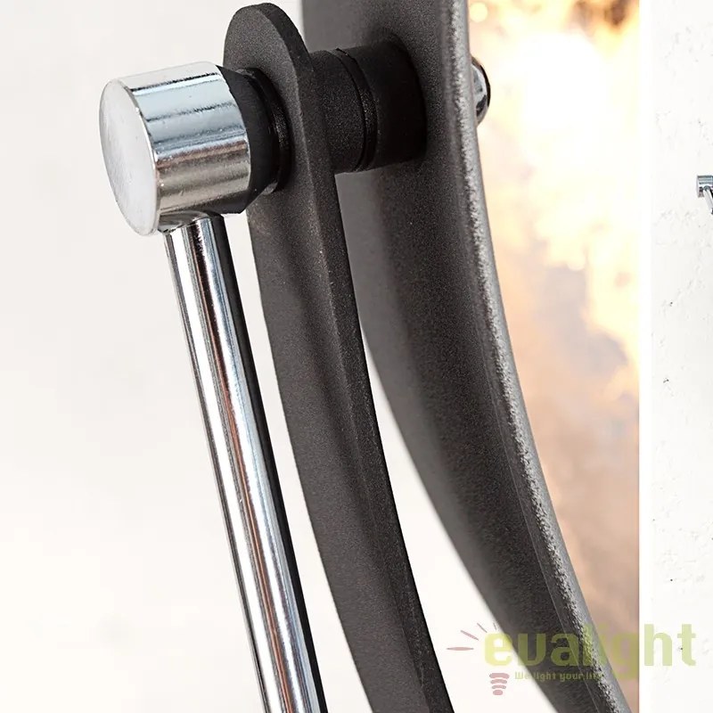 LAMPADAR deosebit in stil RETRO BIG Studio negru/ argintiu A-36562 VC