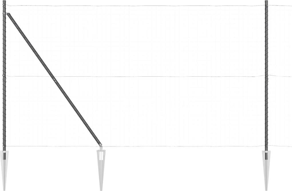 vidaXL Stâlp de gard. 26 pcs Gri 3,2 x 3,2 x 215 cm