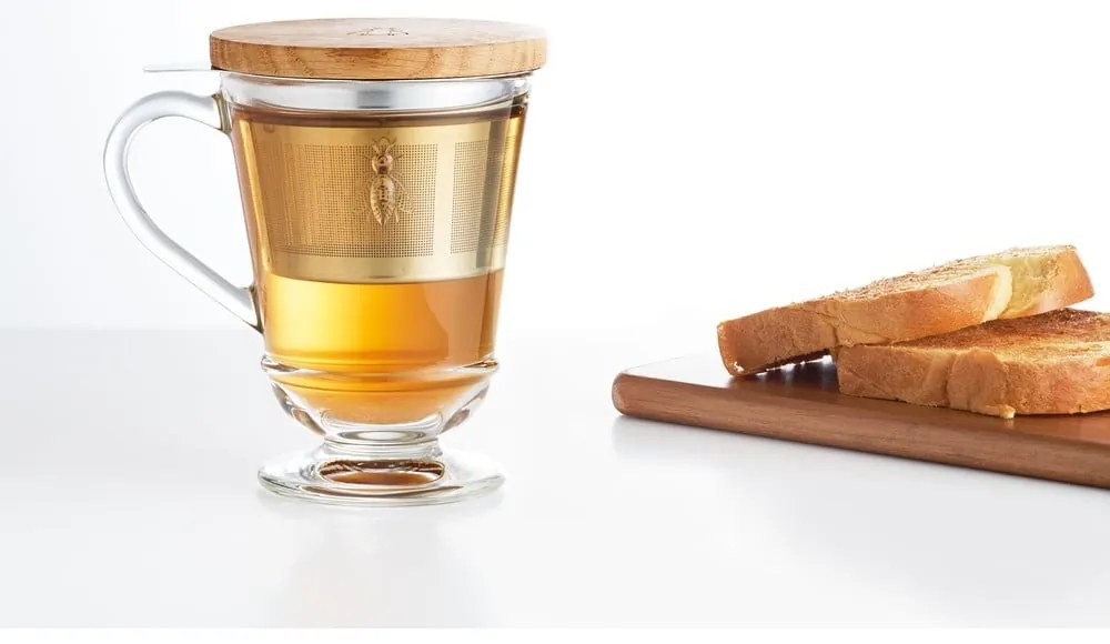 Cană cu filtru din sticlă 270 ml Abeille – La Rochére