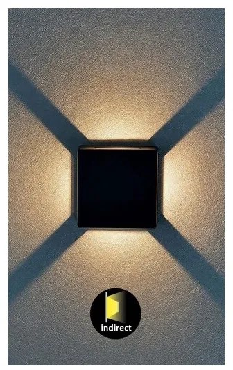 Aplică LED de exterior LIPPA LED/6W/230V IP54 neagră Rabalux 7317