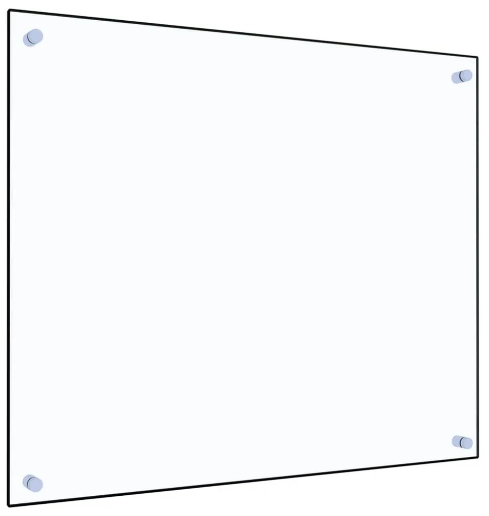 vidaXL Panou antistropi bucătărie transparent 70x60 cm sticlă securiz.