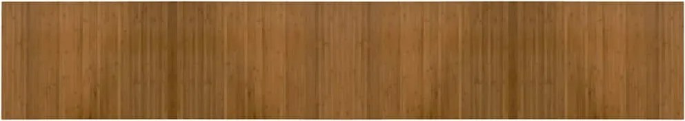 vidaXL Covor dreptunghiular, maro, 70x400 cm, bambus