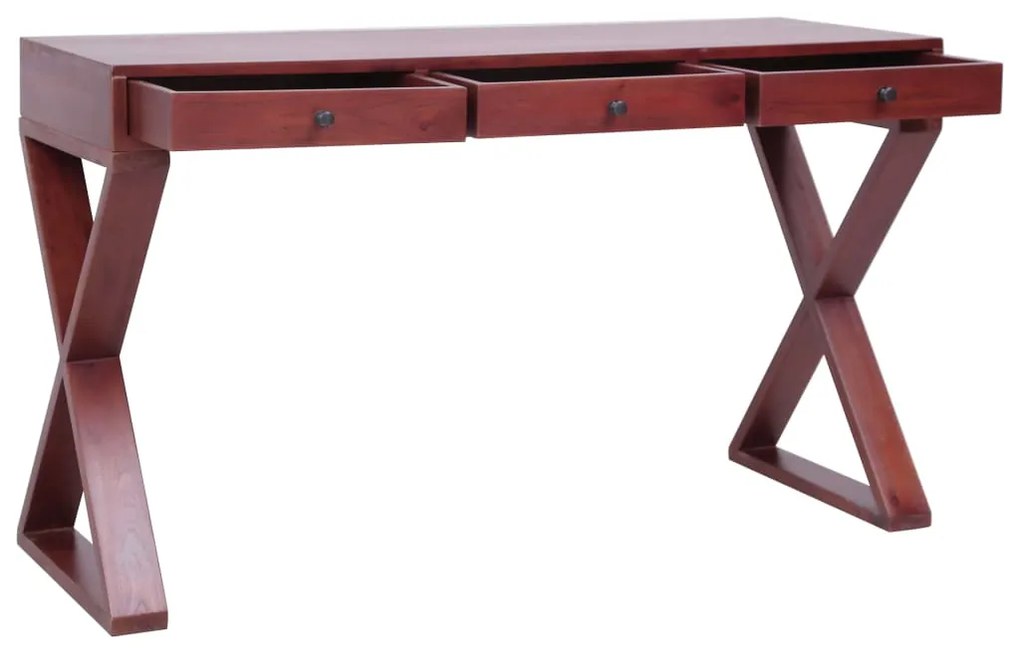 337082 vidaXL Birou de computer, maro, 115x47x77 cm, lemn masiv de mahon