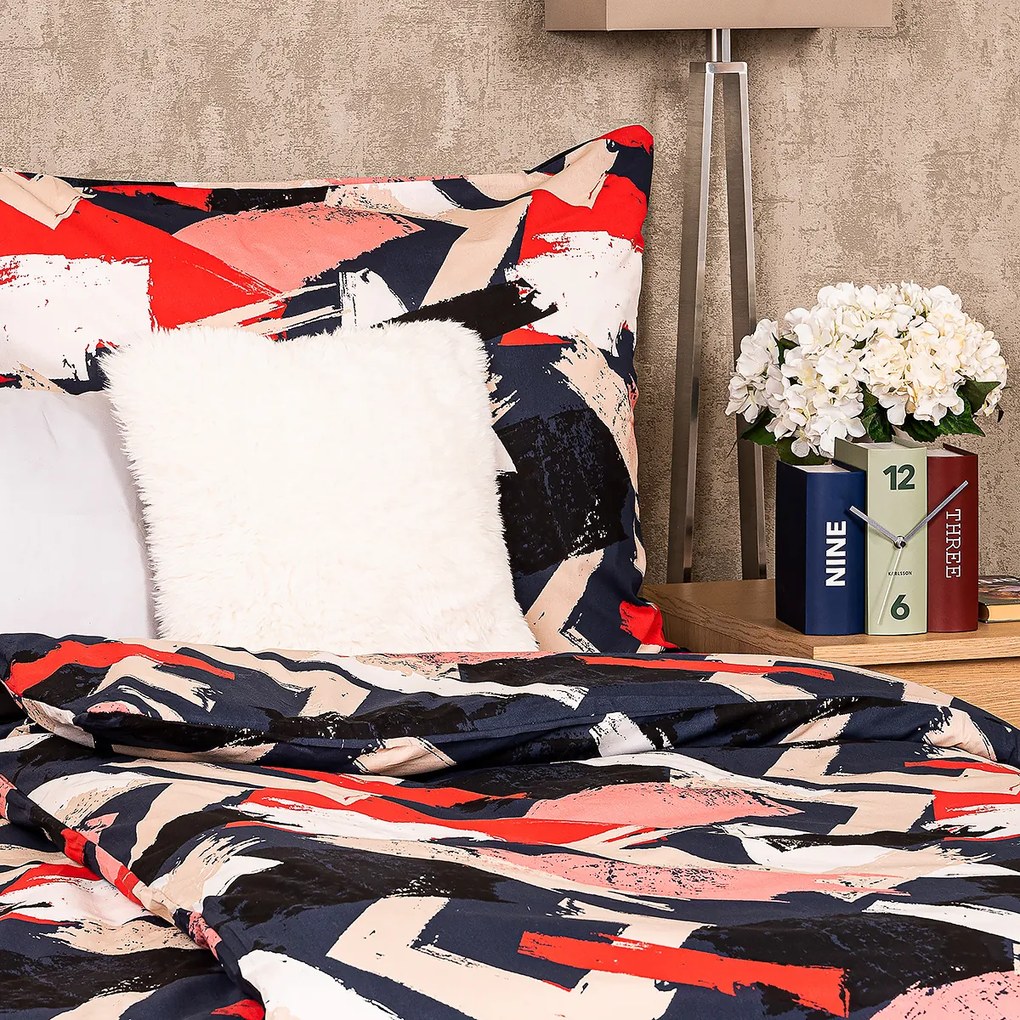 Lenjerie de pat din bumbac 4Home Paint, 160 x 200 cm, 70 x 80 cm