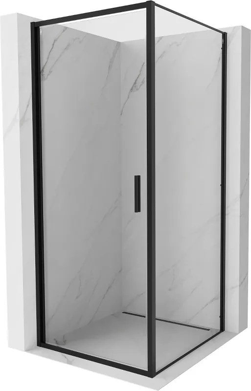 Mexen Exo-B cabină de duș oscilantă 90 x 90 cm, transparentă, neagră - 817-090-090-70-00