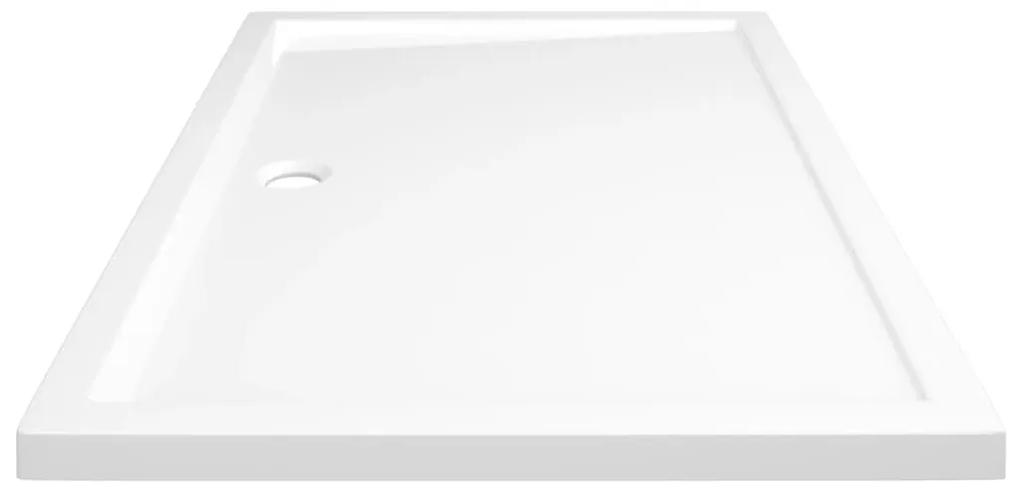 Cadita de dus dreptunghiulara din ABS, alb, 80x120 cm Alb, 80 x 120 cm