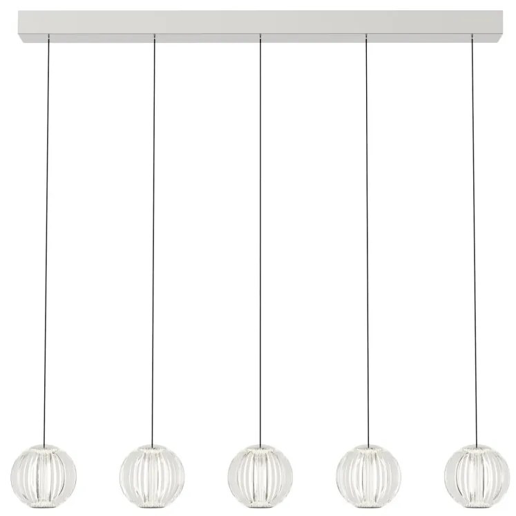 Lustra cu 5 pendule LED design modern Diamond SP5