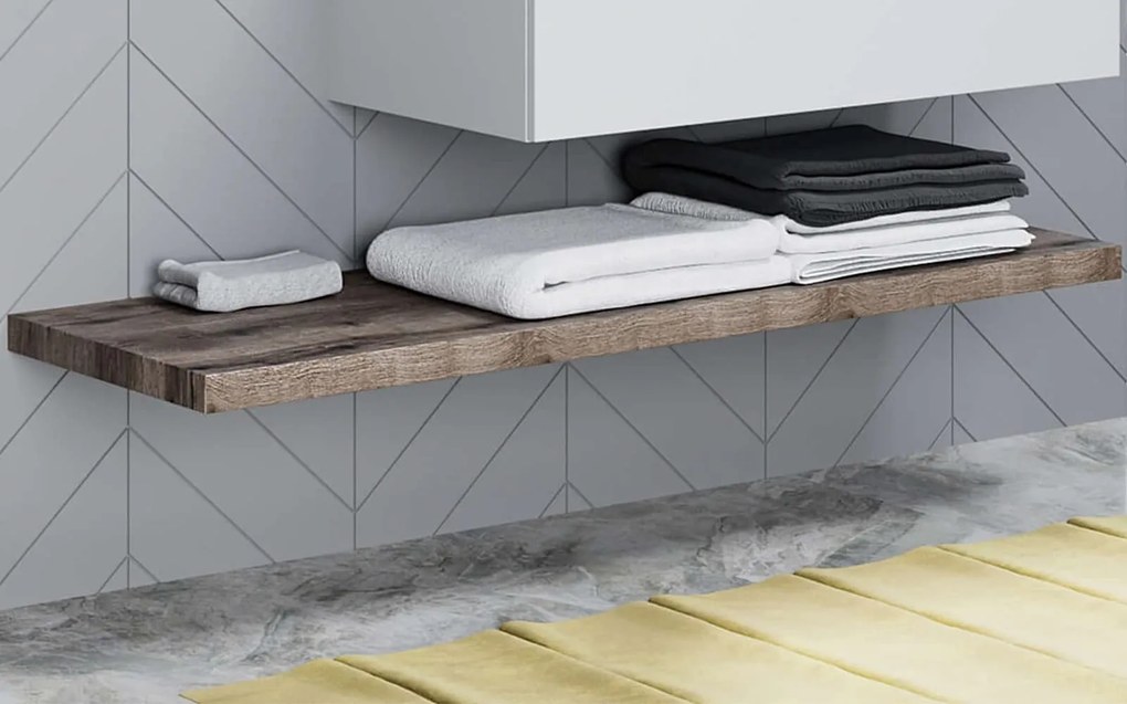Blat lemn masiv pentru Baie 60-120cm Beton