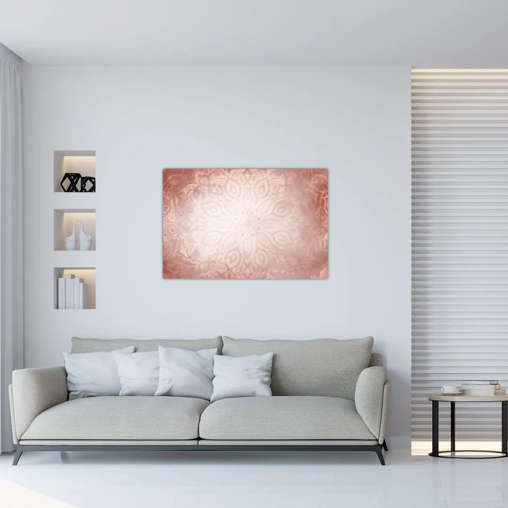 Tablou - Mandala roz (90x60 cm)