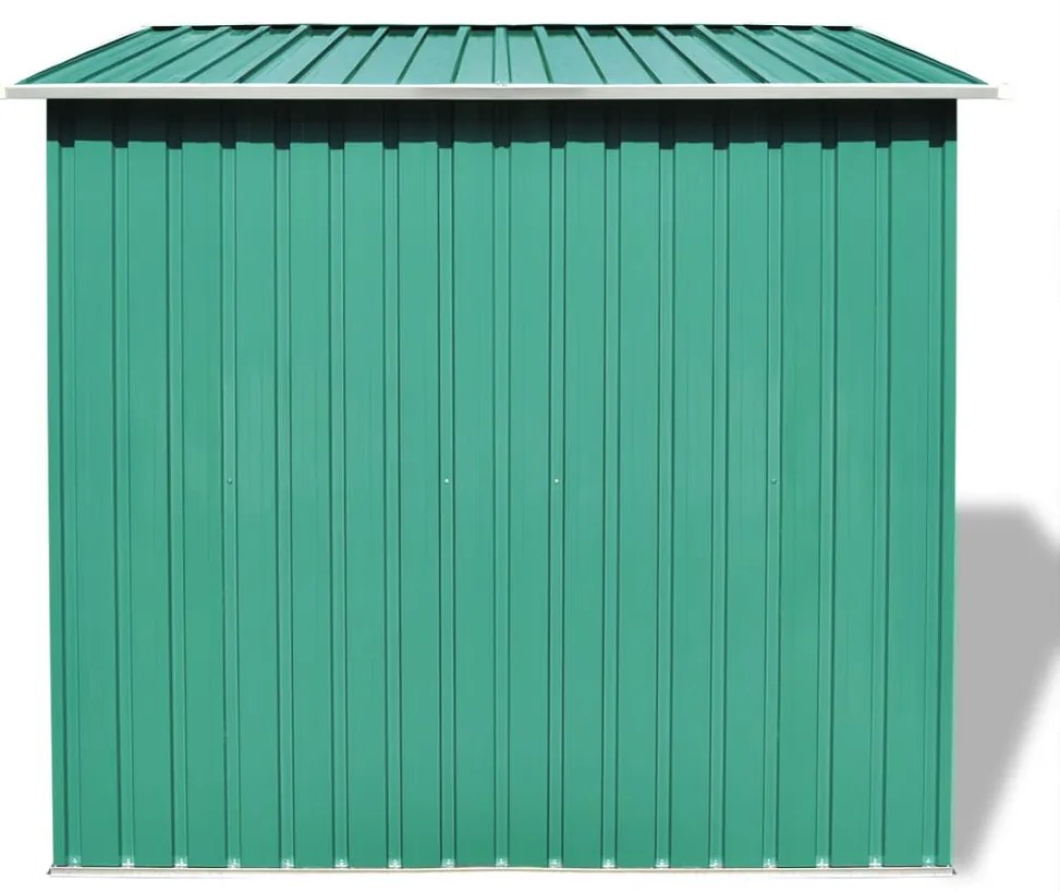 Magazie de gradina din metal verde