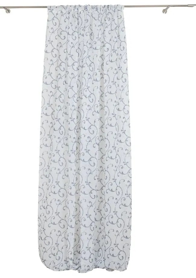 Perdea alb-albastru 300x260 cm Fiesta – Mendola Fabrics