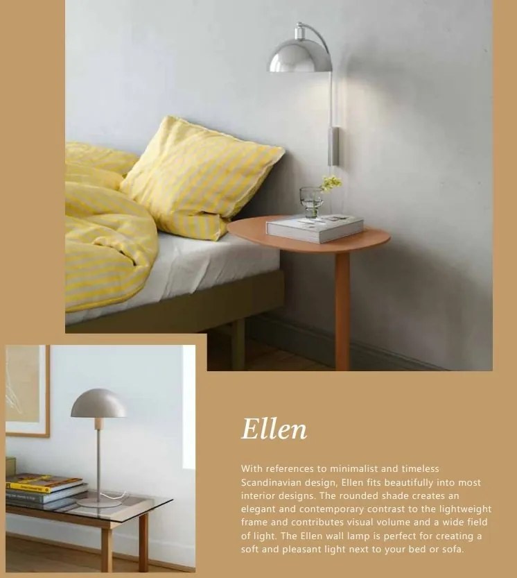 Aplica de perete design minimalist scandinav Ellen 20 White