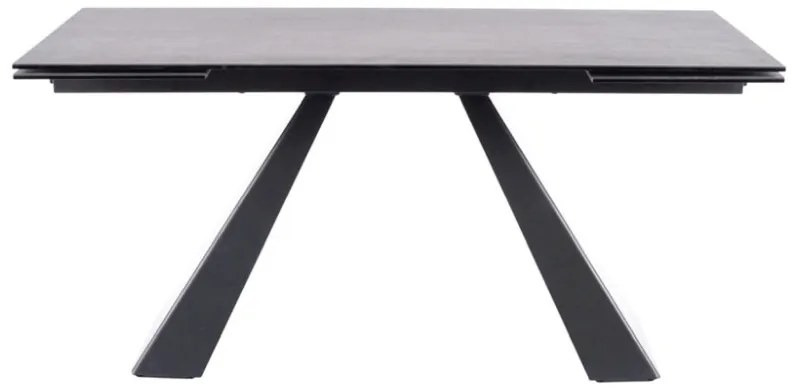 Masa extensibila Salvadore Ceramic gri ANTHRACITE/negru mat L160-240 cm