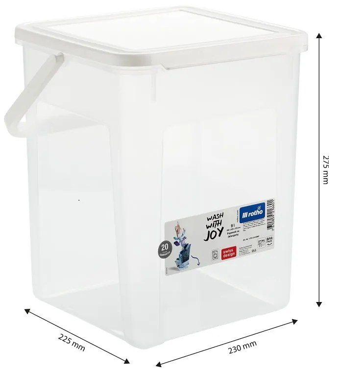 Cutie de depozitare din plastic cu capac – Rotho