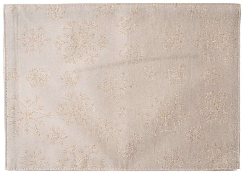 Napron de masă de Crăciun impermeabil Flori aurii, 32 x 45 cm