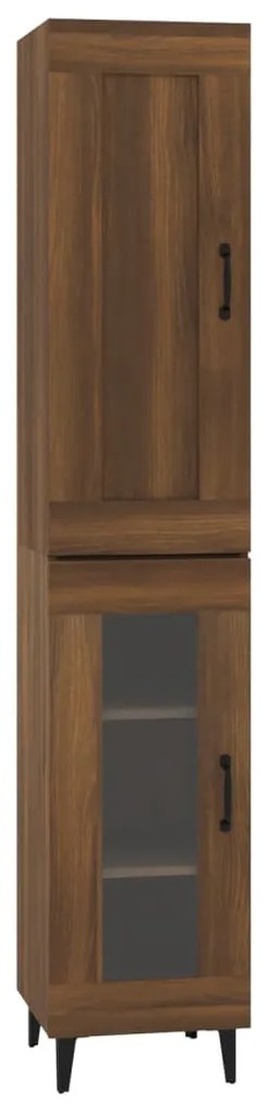 3115515 vidaXL Dulap înalt,Stejar brun, 35x34x180 cm, lemn compozit
