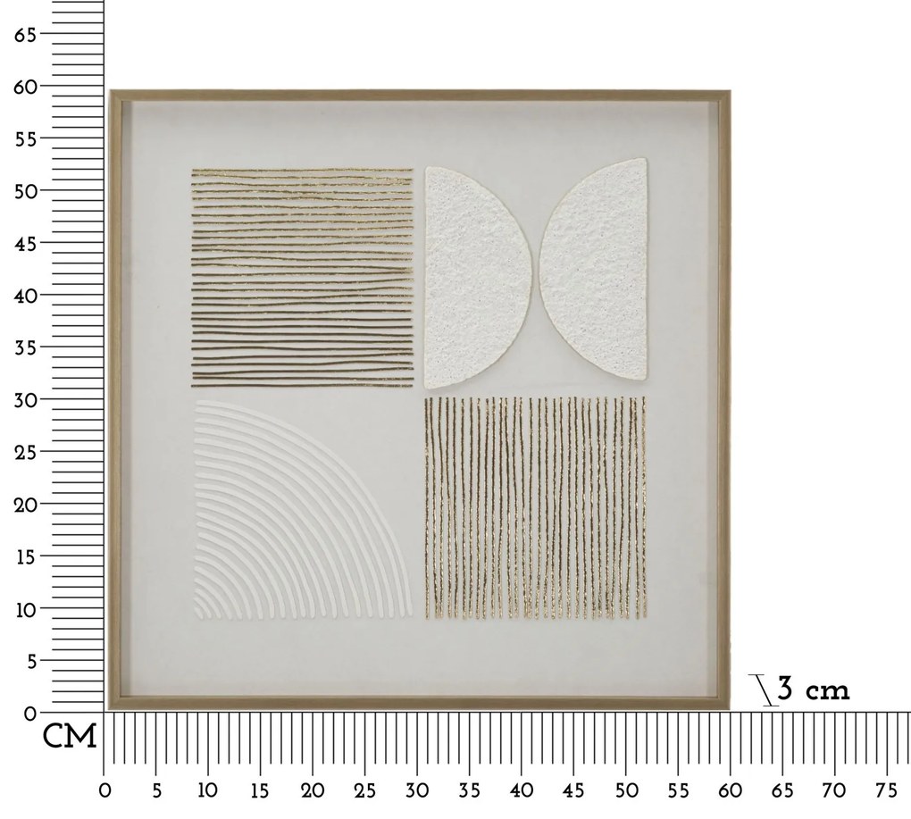 Mauro Ferretti Pictura Abstract Pe Panza, Cu Rama,  Cm 60X3X58 | Aosom Romania