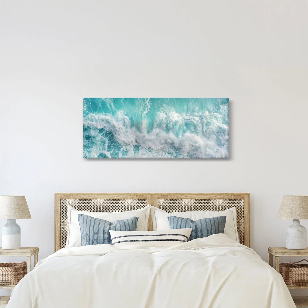 Tablou - Vedere a valurilor oceanului (120x50 cm)
